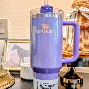 BNWT Periwinkle Shimmer Stanley 40oz Purple Lilac Quencher Tumbler